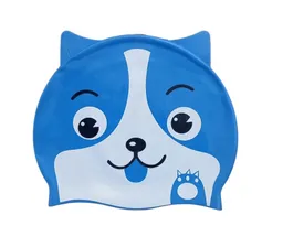 Gorro Natación Silicona Para Niño / Niña - Oso Azul