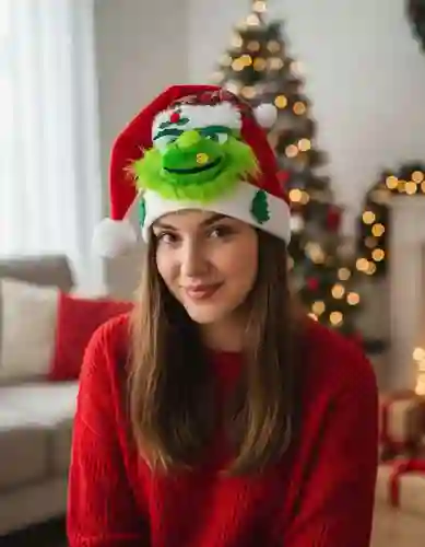 Navidad Gorro Navideño Grinch Merry Christmas