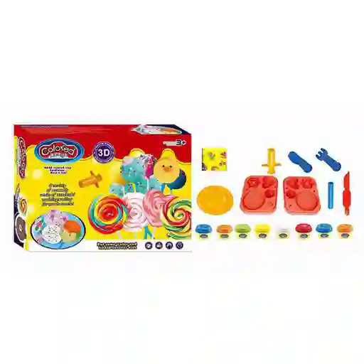 Juguete Plastilina Moldeable Chupetas Con Accesorios. 9113