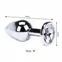 Plug Anal De Joya Metálico Talla M Azul