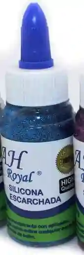 Silicona Líquida Escarchada (50g) En Azul