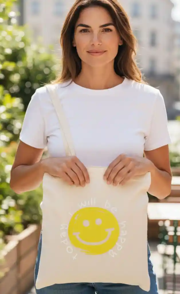 Tote Bag Today I Will Be Happy