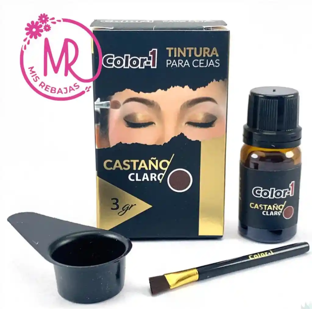 Tinte Para Cejas Color 1 En Tono Castaño Claro