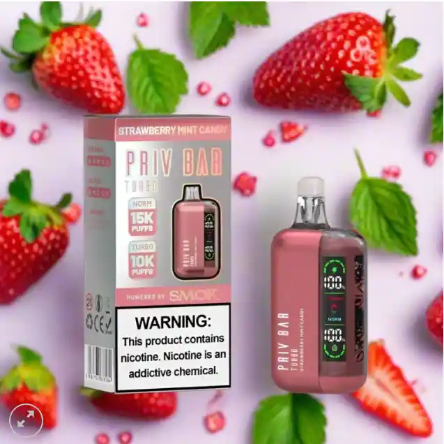 Vape Strawberry Mint Candy Priv Bar