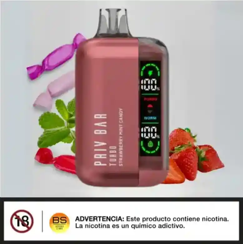 Vape Strawberry Mint Candy Priv Bar