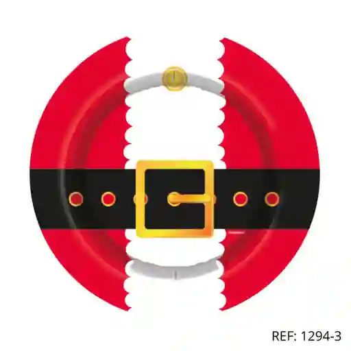 Plato Desechable Navideño