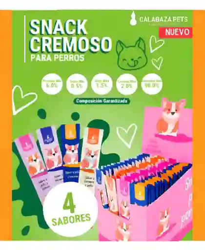 Snack Cremoso Perro X 100 Und Calabaza Pets