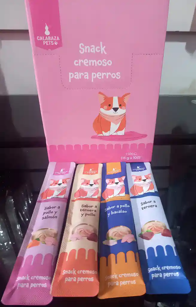 Snack Cremoso Perro X 100 Und Calabaza Pets