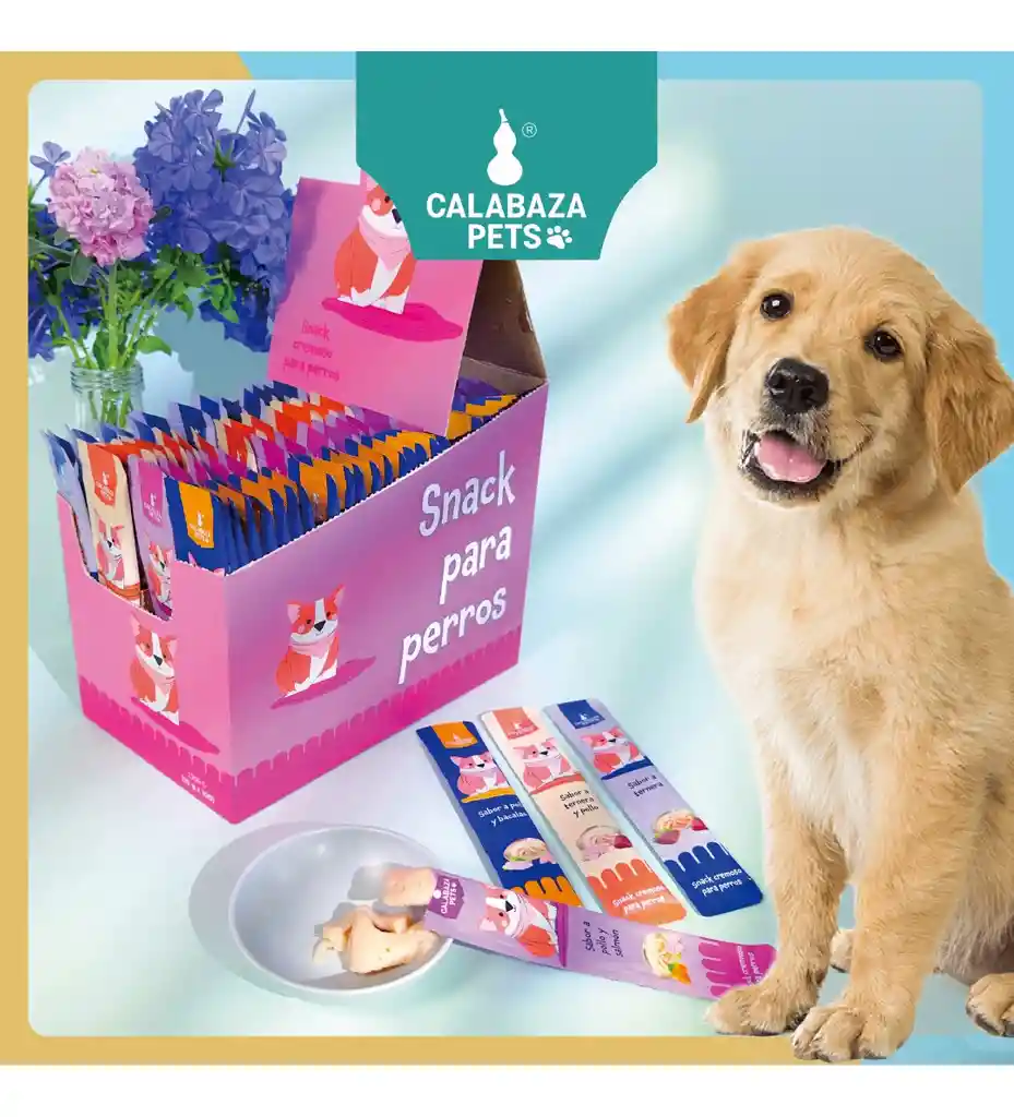 Snack Cremoso Perro X 100 Und Calabaza Pets