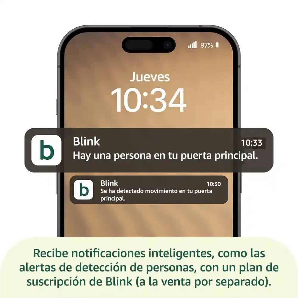 Timbre Inteligente Con Cámara Integrada Hd Blink Con Alexa Integrada