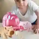 Peluche Mascota Conejo Que Camina Jaula Y Accesorios