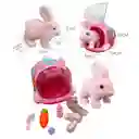 Peluche Mascota Conejo Que Camina Jaula Y Accesorios