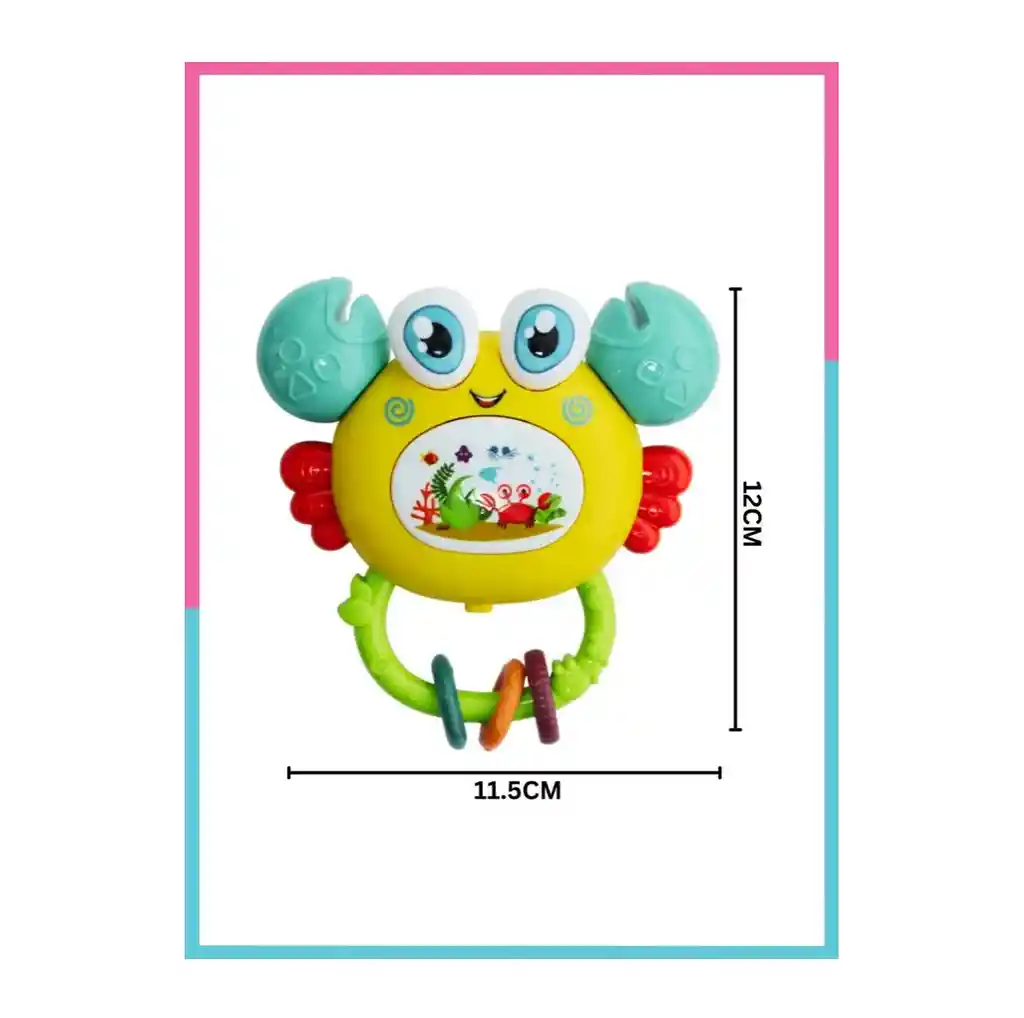 Cangrejo Sonajero Musical Bebe Sensorial