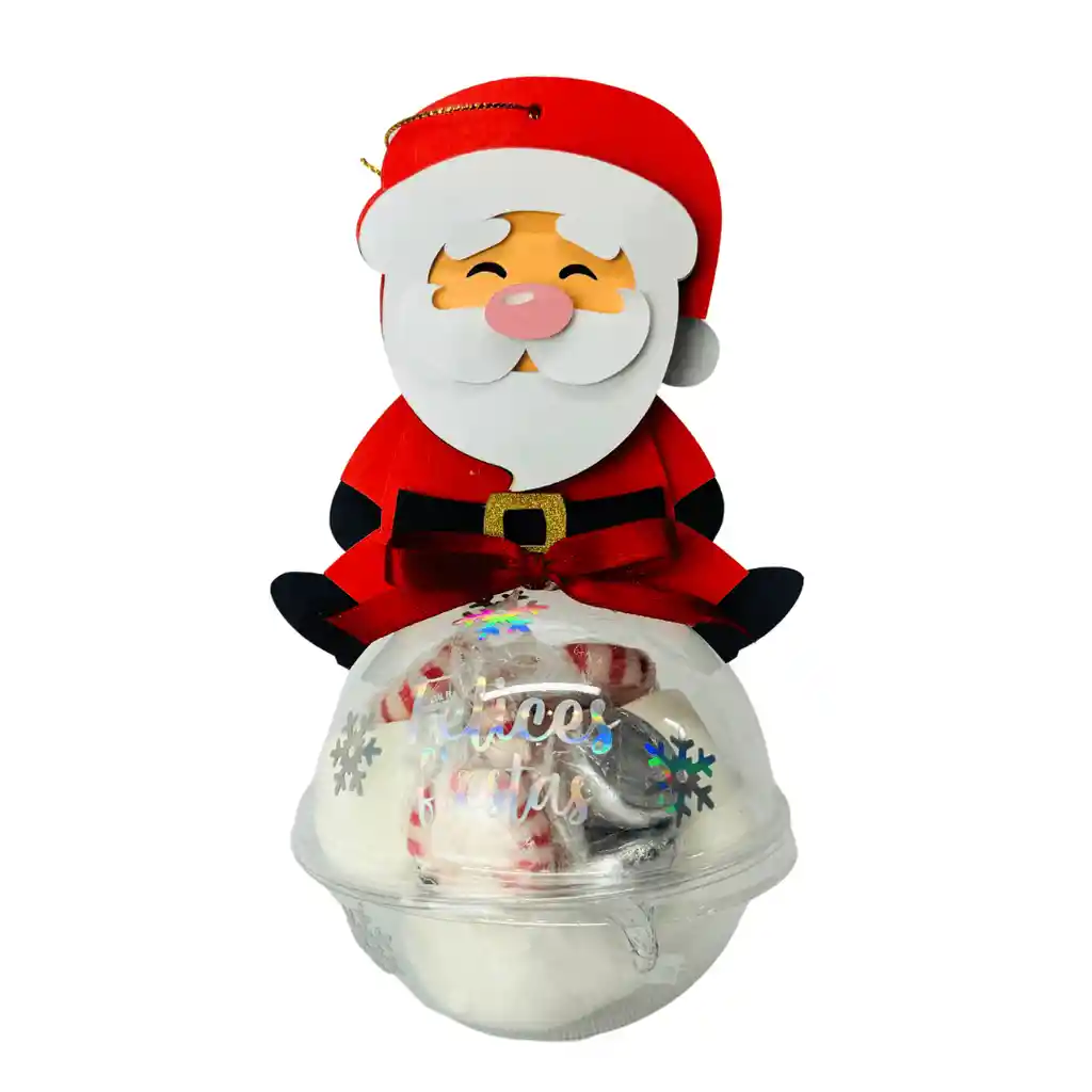 Detalle Navideño – Candy Ball Papá Noel