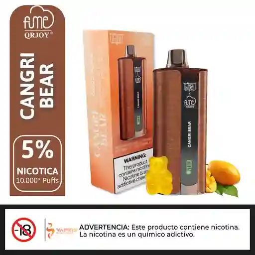 Vaporizador Fume Nicky Jam 10000 Puffs Cangri Bear