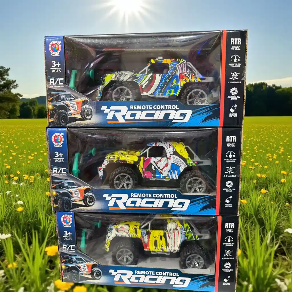 Camioneta Todo Terreno Con Diseño De Graffiti + Control Remoto Y Neumáticos De Goma Juguete