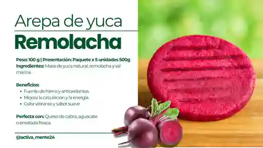 Arepa De Yuca Y Remolacha 5x100 - Activamente