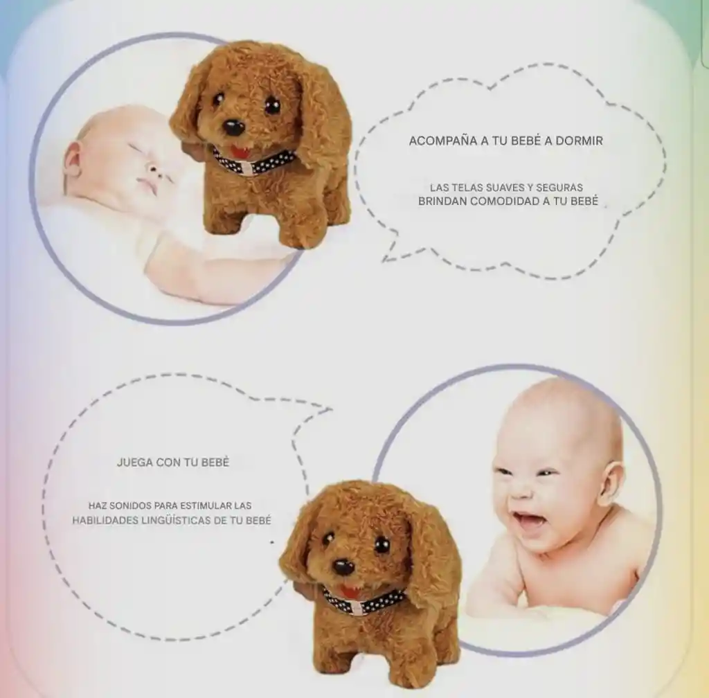 Cachorro De Peluche Interactivo Con Movimiento Y Sonido