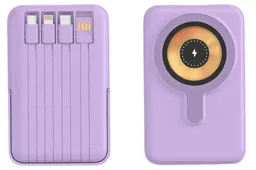 Powerbank Magnética 22.5w Carga Rápida | 15w Wireless Lila