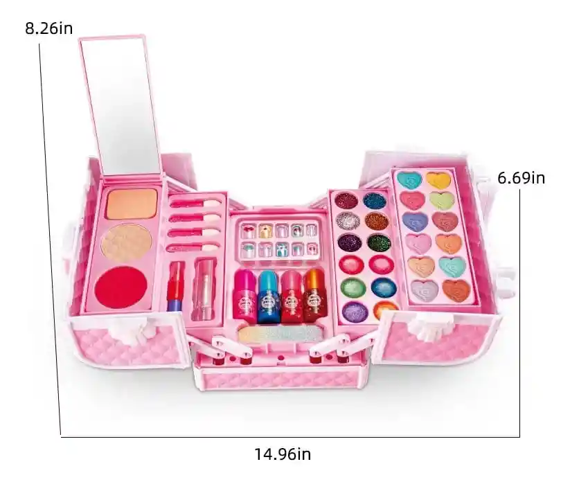 Maquillaje Para Niñas Lavable No Toxico Maleta Makeup Regalo
