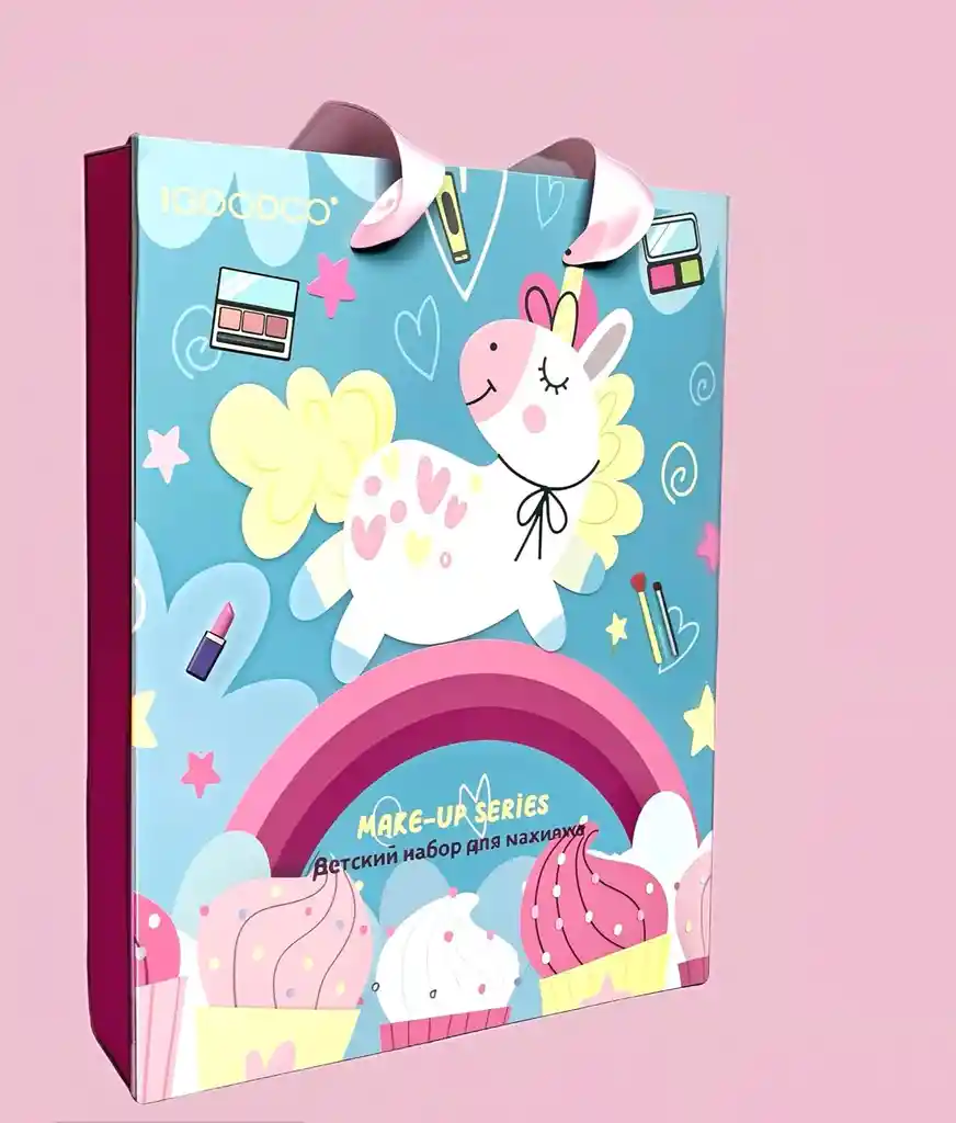 Kit De Maquillaje Infantil De Unicornio Con Bolsa De Regalo