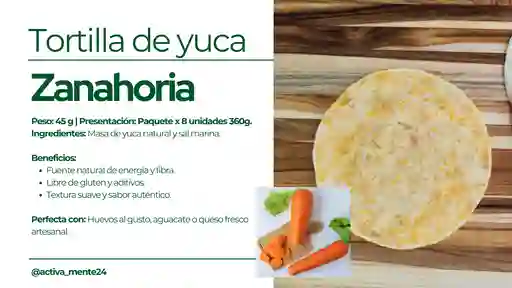 Tortilla De Yuca Y Zanahoria 8x45 - Activamente