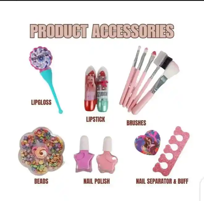 Kit De Maquillaje Infantil De Unicornio Para Niñas