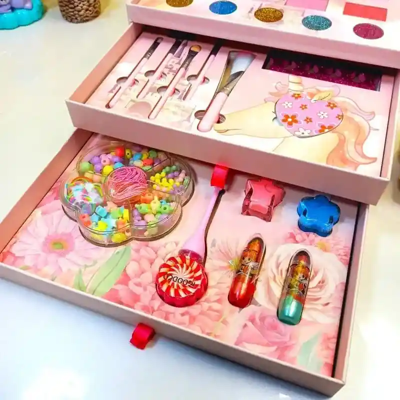 Kit De Maquillaje Infantil De Unicornio Para Niñas
