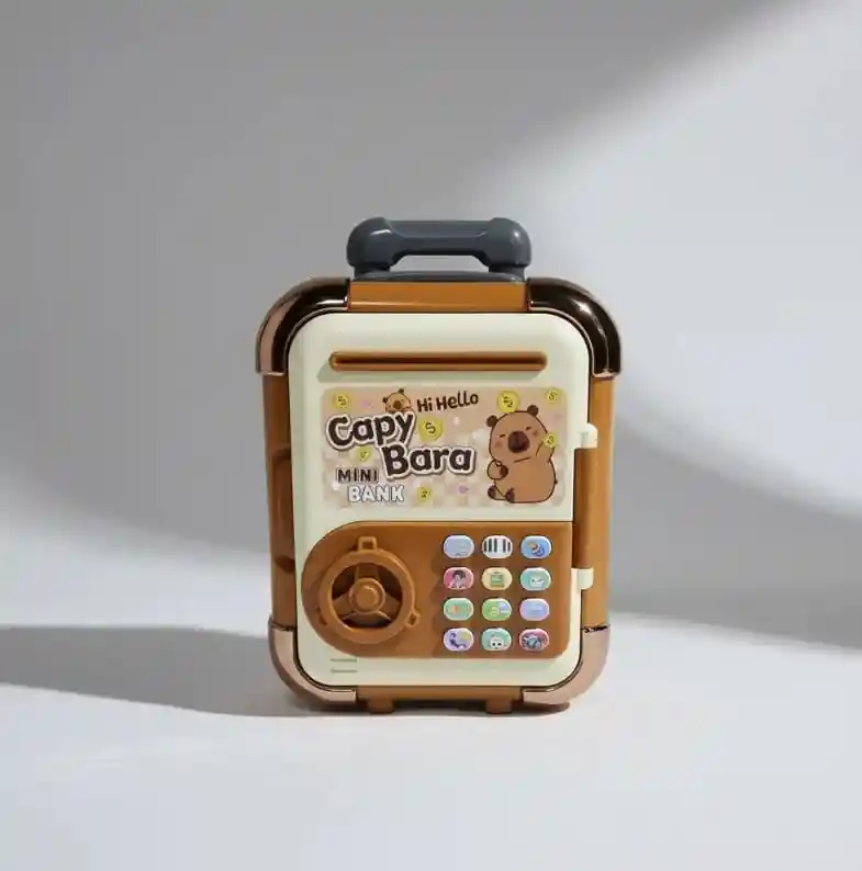 Alcancia Caja Fuerte Electronica Con Sonidos Para Niños De Capibara