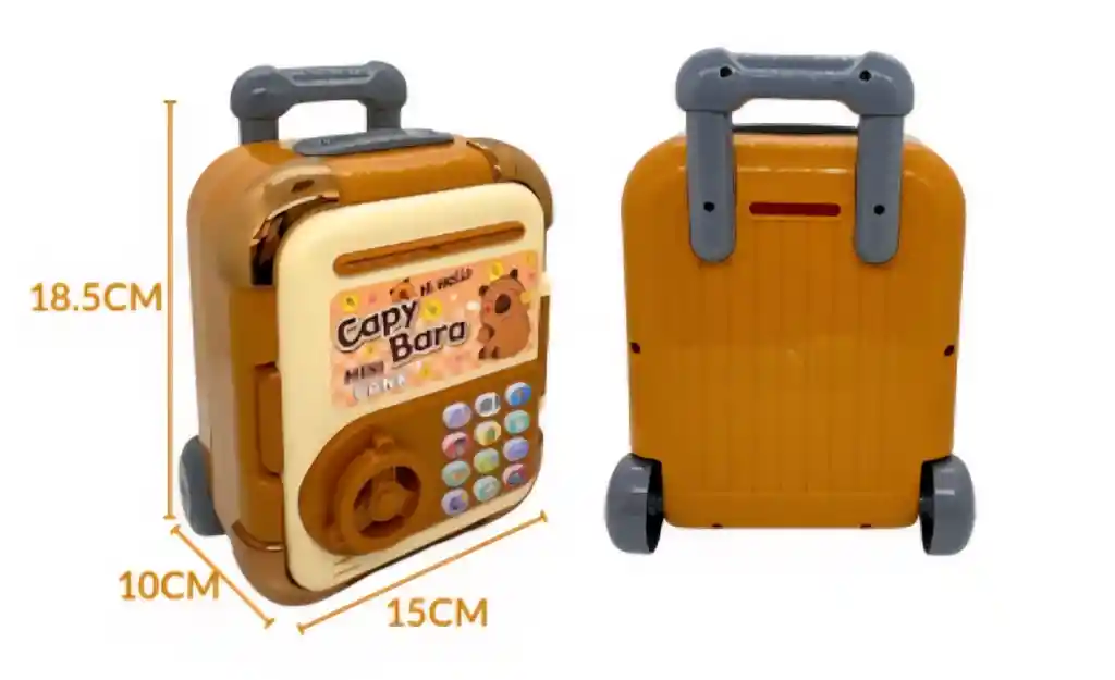 Alcancia Caja Fuerte Electronica Con Sonidos Para Niños De Capibara