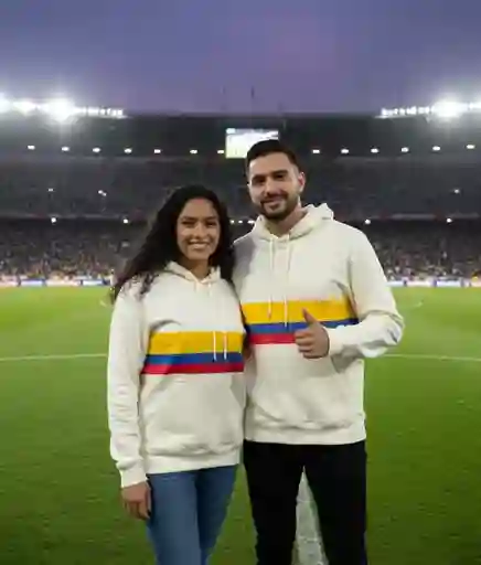 Buso De Algodón Unisex Talla S Escudo Futbol Colombia