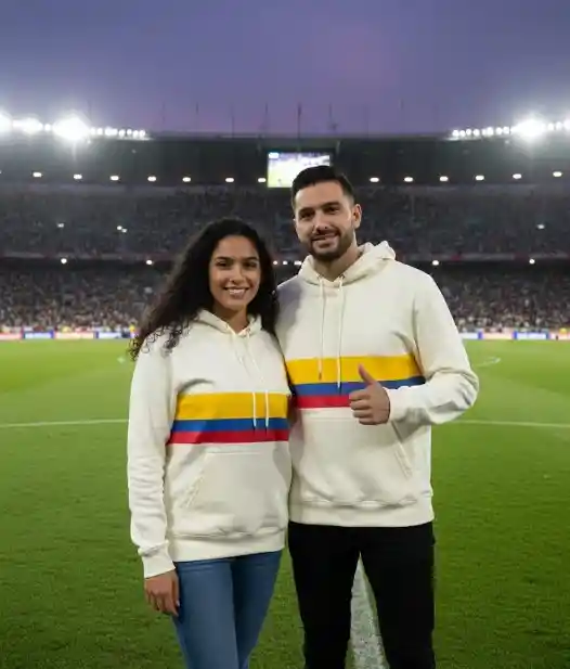 Buso De Algodón Unisex Talla S Escudo Futbol Colombia