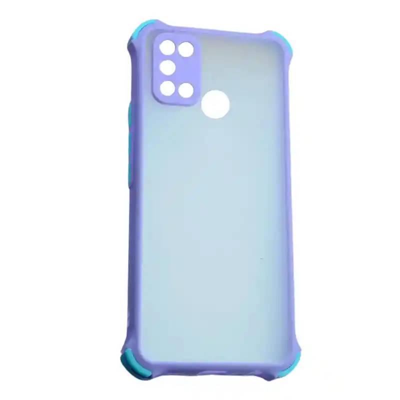 Samsung A21s Funda Borde Color Protector Camara Lila
