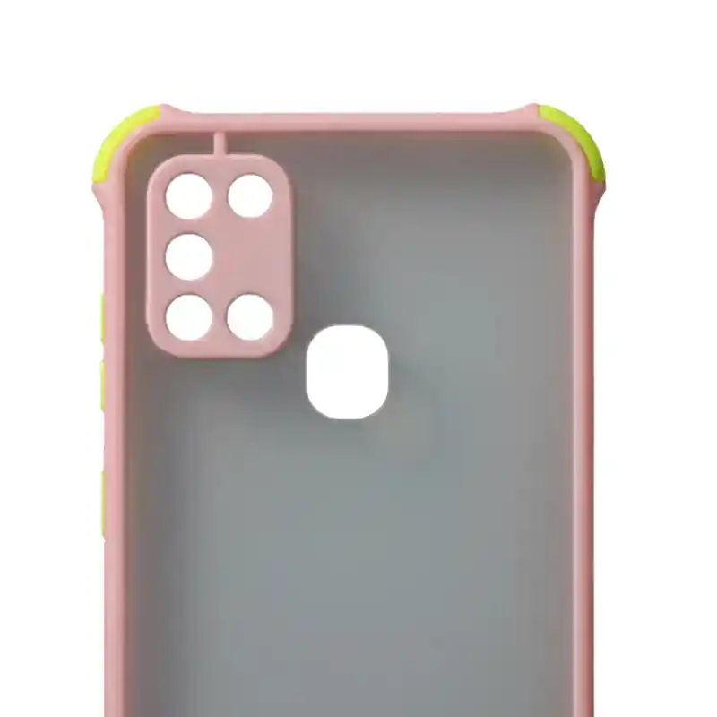 Samsung A21s Funda Borde Color Protector Camara Lila