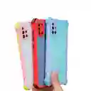 Samsung A21s Funda Borde Color Protector Camara Lila