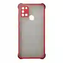 Samsung A21s Funda Borde Color Protector Camara Rojo