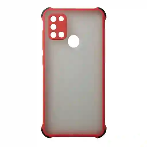 Samsung A21s Funda Borde Color Protector Camara Rojo