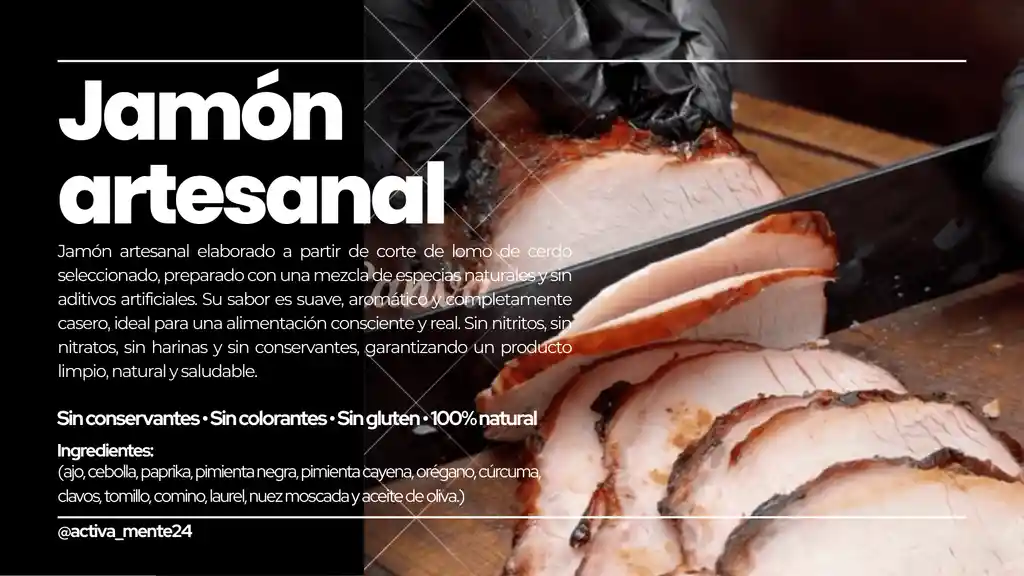 Jamón De Lomo De Cerdo Horneado 1x1 - Activamente