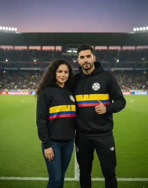 Buso De Algodón Unisex Talla M Escudo Futbol Colombia