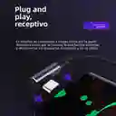 Cable Havit Tipo C A Tipo C 2 M Cb6313, Trenzado En Nailon, Punta En L, Aleación De Aluminio Y Carga Rápida Pd 60w Ideal Para Celulares, Tablets Y Laptops