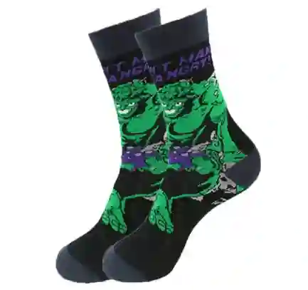 Regalo Calcetines Divertidos Animados Poderoso Hulk