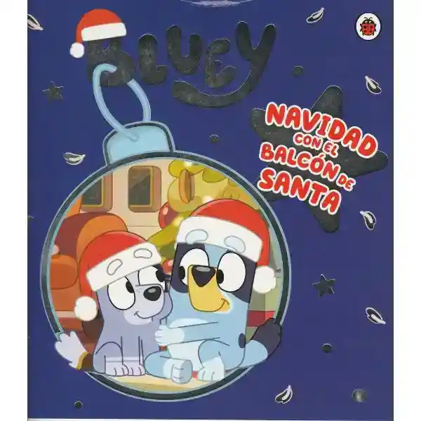 Bluey Navidad Balcón De Santa