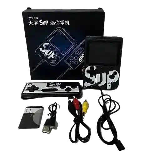 Mini Consola Game Box Sup De Juegos 400 En 1 Recargable