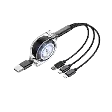 Cable 3 En 1 Retractil De Alta Calidad