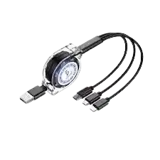 Cable 3 En 1 Retractil De Alta Calidad