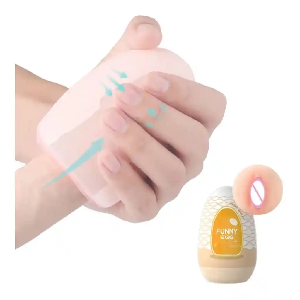 Huevo Masturbador Vagina Funny Egg Rosado Lilo - Juguete Masculino