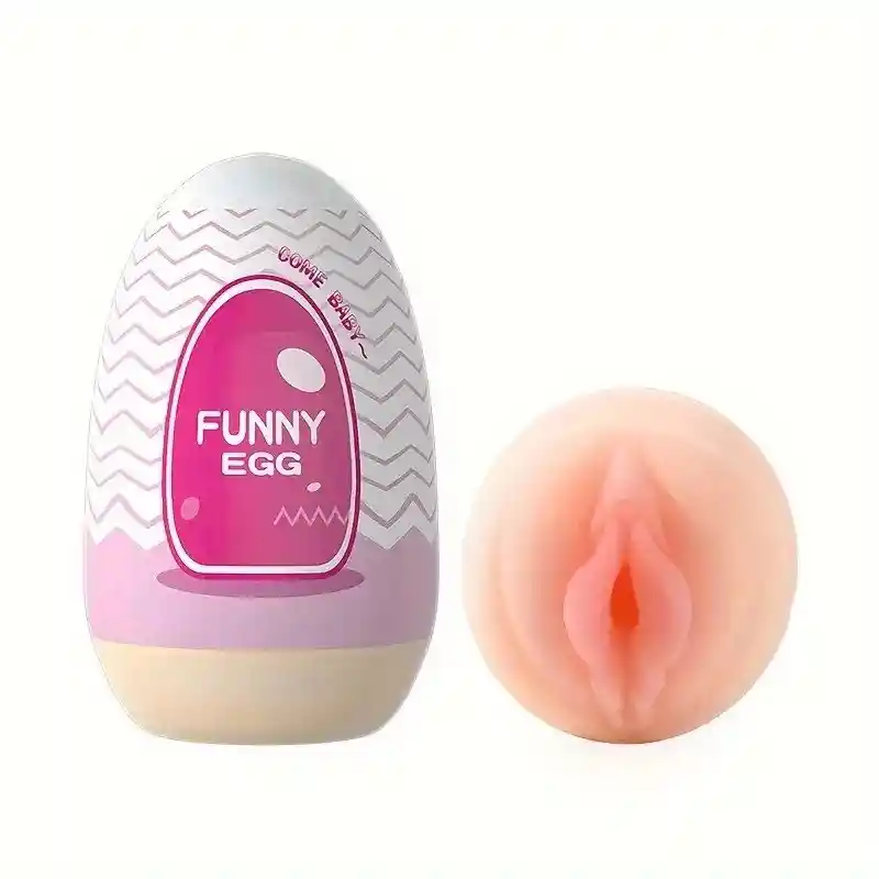 Huevo Masturbador Vagina Funny Egg Rosado Lilo - Juguete Masculino