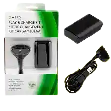Kit Carga Y Juega Para Xbox 360 Recargable
