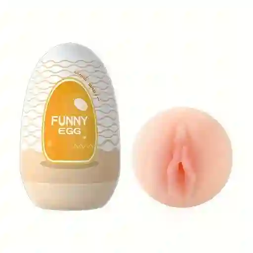 Huevo Masturbador Vagina Funny Egg Amarillo Lilo - Juguete Masculino