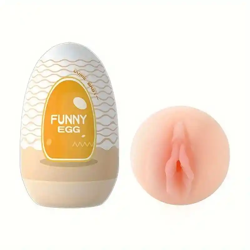 Huevo Masturbador Vagina Funny Egg Amarillo Lilo - Juguete Masculino